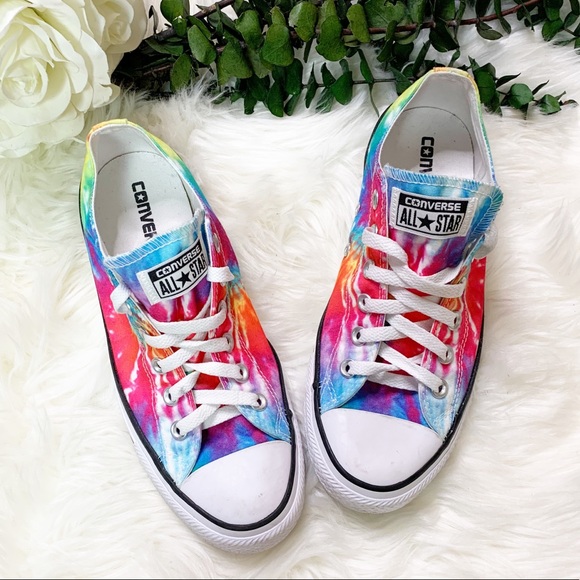 converse chuck taylor all star lo tie dye sneaker